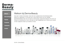 Tablet Screenshot of derma-beauty.nl